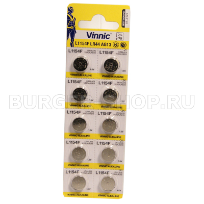��������� ��������� "Vinnic" L1154 AG13, LR44 (�����)