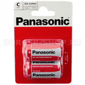 ��-� ������� "Panasonic" R14 (�) ��2 Zinc C�rbon 1,5� (������)