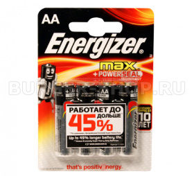 ��-� ������� "Energizer" ��� LR6 1,5� (��) ��4 (�����)
